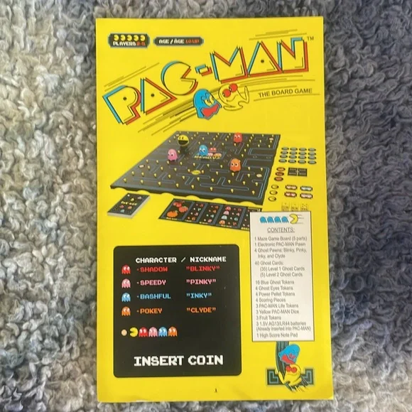 ♟️💛 PAC Man board game VINTAGE toy arcade 🇺🇸 - Picture 8 of 9